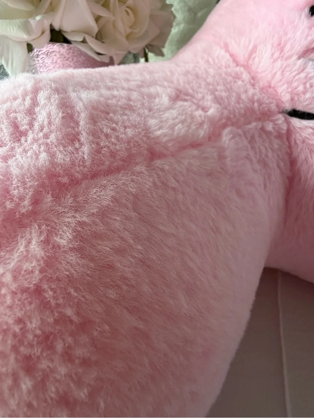 NWT Hello Kitty Sanrio Pink Plush Backrest Reading Pillow 25”